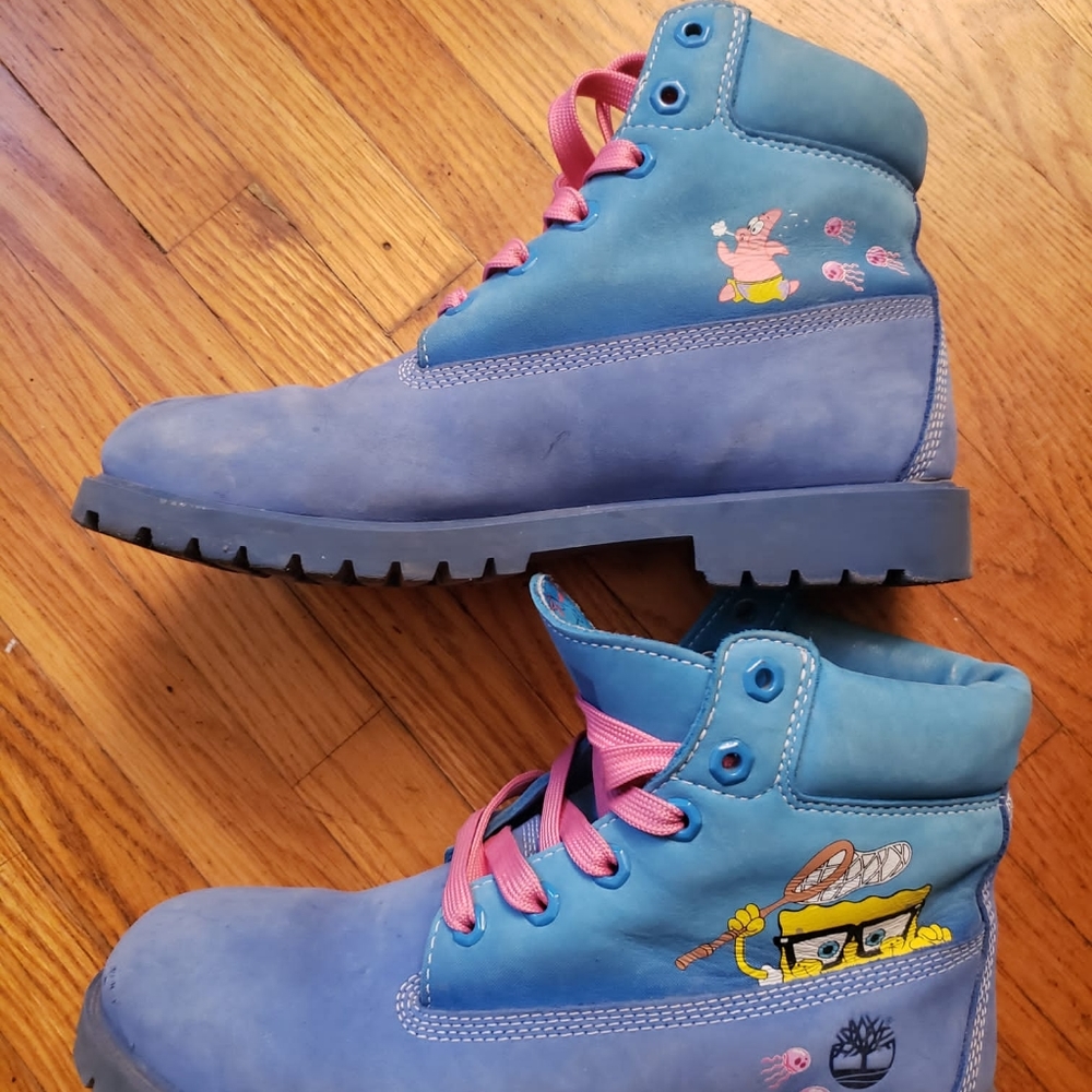 Timberland Spongebob Theme Leather size 7